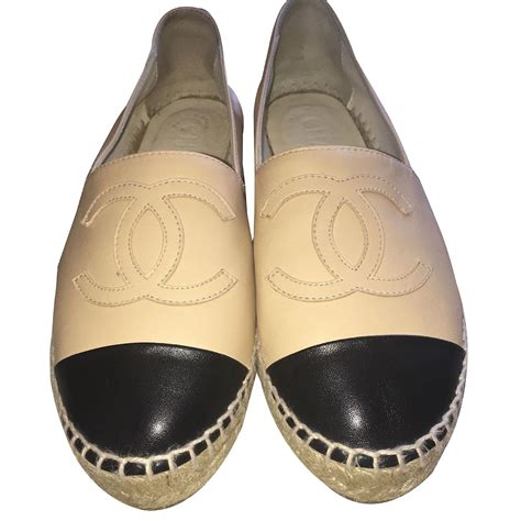 chaussure espadrille chanel femme|authentic Chanel espadrilles.